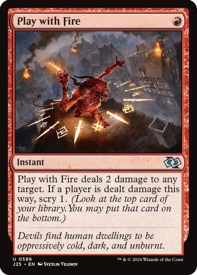 Play with Fire Foundations Jumpstart Magic card