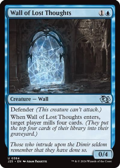 Wall of Lost Thoughts Foundations Jumpstart Magic card