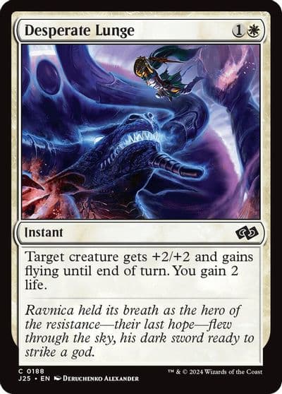 Desperate Lunge Foundations Jumpstart Magic card
