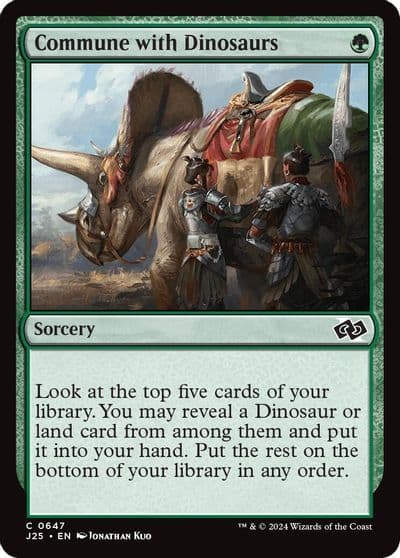 Commune with Dinosaurs Foundations Jumpstart Magic card
