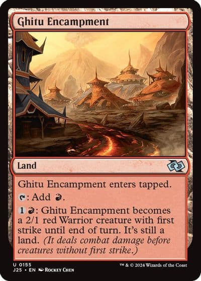 Ghitu Encampment Foundations Jumpstart Magic card
