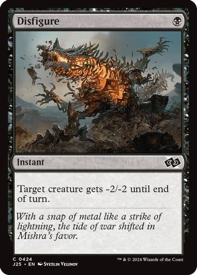 Disfigure Foundations Jumpstart Magic card