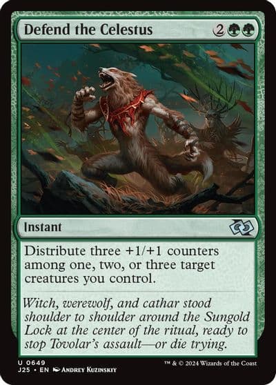 Defend the Celestus Foundations Jumpstart Magic card