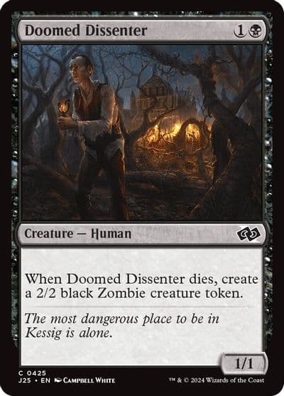 Doomed Dissenter Foundations Jumpstart Magic card