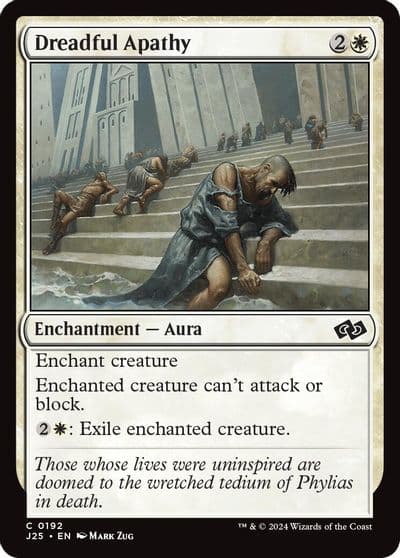 Dreadful Apathy Foundations Jumpstart Magic card