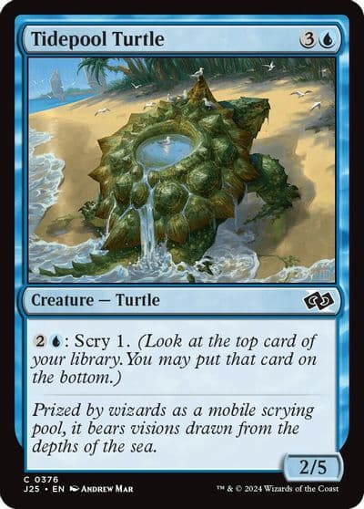 Tidepool Turtle Foundations Jumpstart Magic card