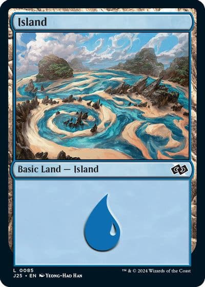 Island 0085 Foundations Jumpstart Magic card