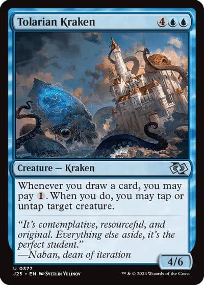 Tolarian Kraken Foundations Jumpstart Magic card