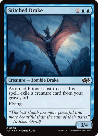Stitched Drake Foundations Jumpstart Magic card