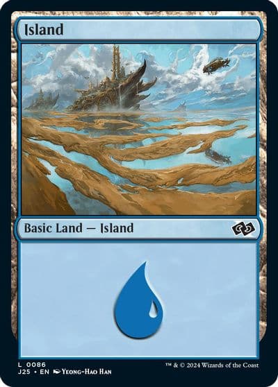 Island 0086 Foundations Jumpstart Magic card