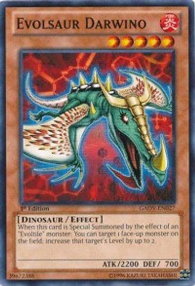 Evolsaur Darwino Galactic Overlord Yu-Gi-Oh! card