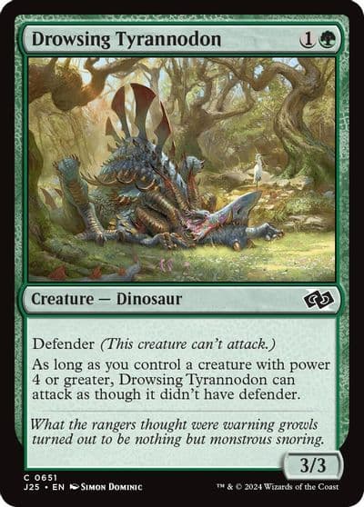 Drowsing Tyrannodon Foundations Jumpstart Magic card