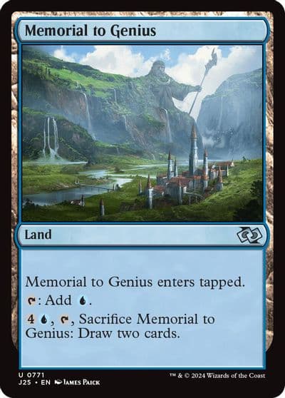 Memorial to Genius Foundations Jumpstart Magic card
