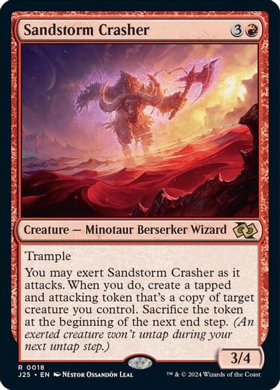 Sandstorm Crasher Foundations Jumpstart Magic card