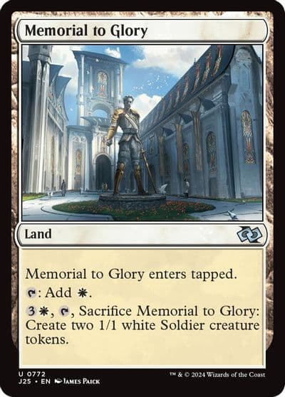 Memorial to Glory Foundations Jumpstart Magic card
