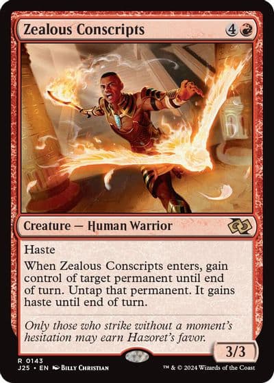 Zealous Conscripts Foundations Jumpstart Magic card