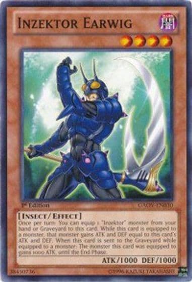 Inzektor Earwig Galactic Overlord Yu-Gi-Oh! card
