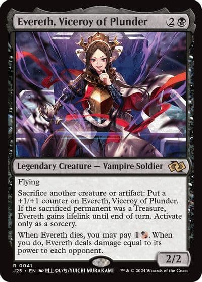 Evereth Viceroy of Plunder Anime Foundations Jumpstart Magic card