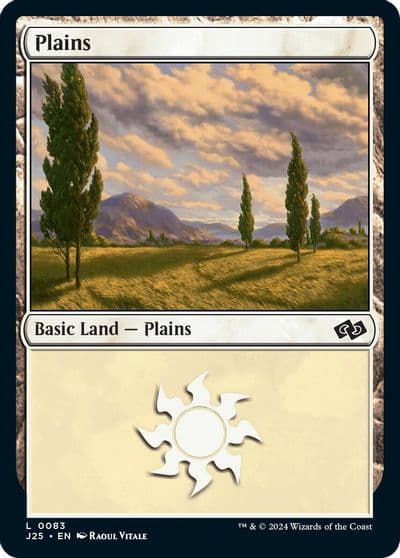 Plains 0083 Foundations Jumpstart Magic card