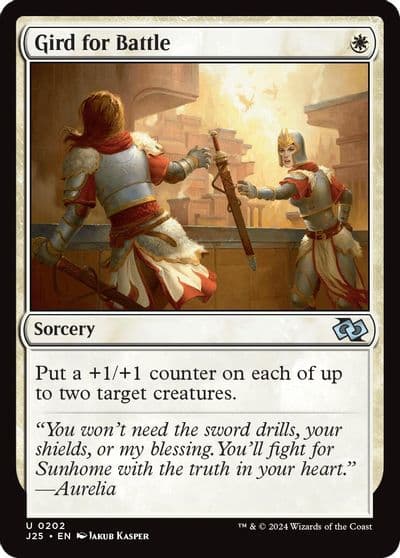 Gird for Battle Foundations Jumpstart Magic card