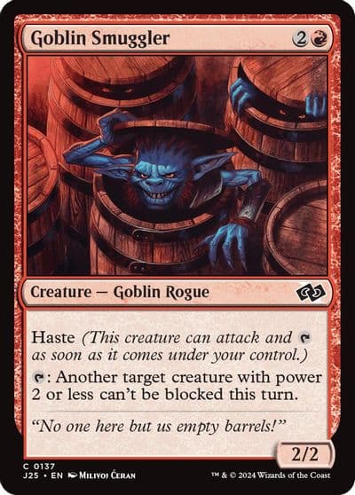 Goblin Smuggler Foundations Jumpstart Magic card