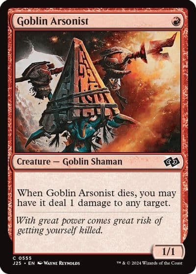 Goblin Arsonist Foundations Jumpstart Magic card