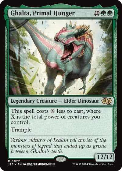 Ghalta Primal Hunger Anime Foundations Jumpstart Magic card