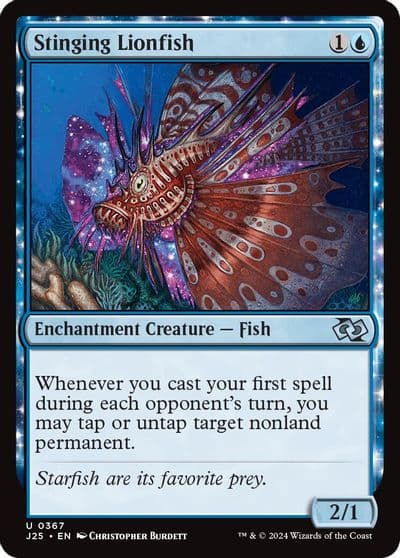 Stinging Lionfish Foundations Jumpstart Magic card