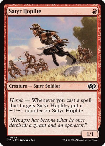 Satyr Hoplite Foundations Jumpstart Magic card