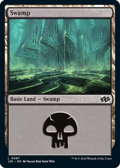 Swamp 0087 Foundations Jumpstart Magic card