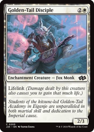 Golden Tail Disciple Foundations Jumpstart Magic card