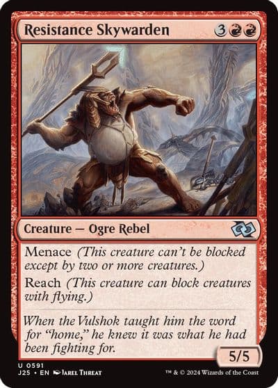 Resistance Skywarden Foundations Jumpstart Magic card