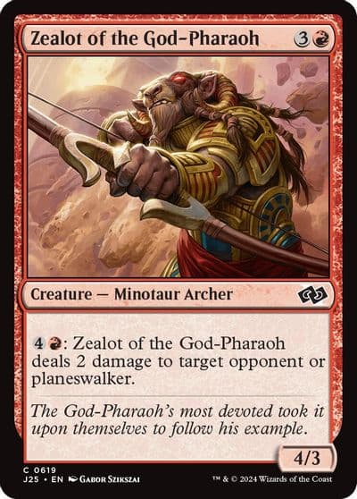 Zealot of the God Pharaoh Foundations Jumpstart Magic card