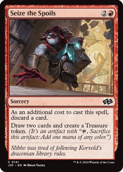 Seize the Spoils Foundations Jumpstart Magic card