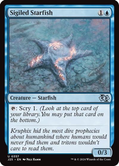 Sigiled Starfish Foundations Jumpstart Magic card