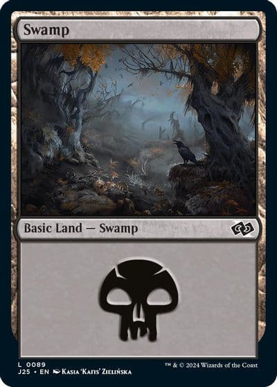 Swamp 0089 Foundations Jumpstart Magic card