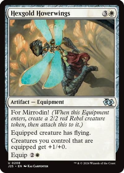 Hexgold Hoverwings Foundations Jumpstart Magic card