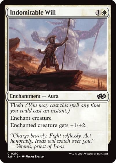 Indomitable Will Foundations Jumpstart Magic card