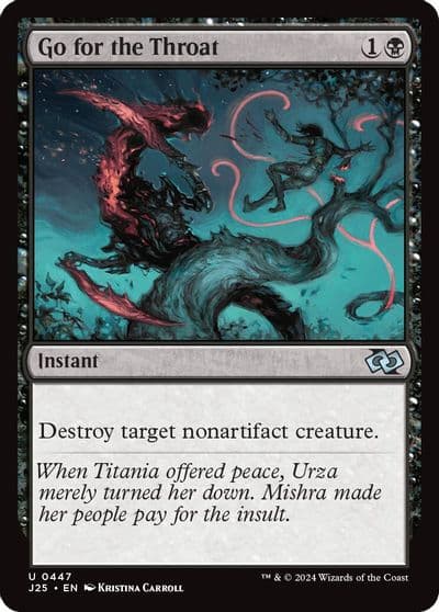 Go for the Throat Foundations Jumpstart Magic card