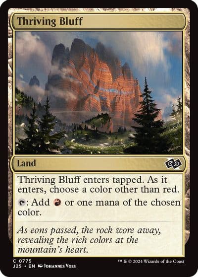Thriving Bluff Foundations Jumpstart Magic card