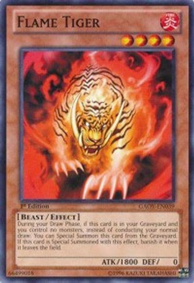 Flame Tiger Galactic Overlord Yu-Gi-Oh! card