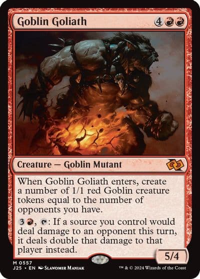 Goblin Goliath Foundations Jumpstart Magic card