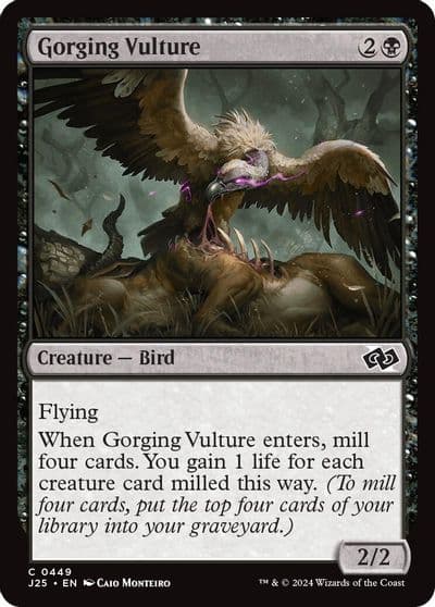 Gorging Vulture Foundations Jumpstart Magic card