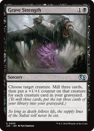 Grave Strength Foundations Jumpstart Magic card