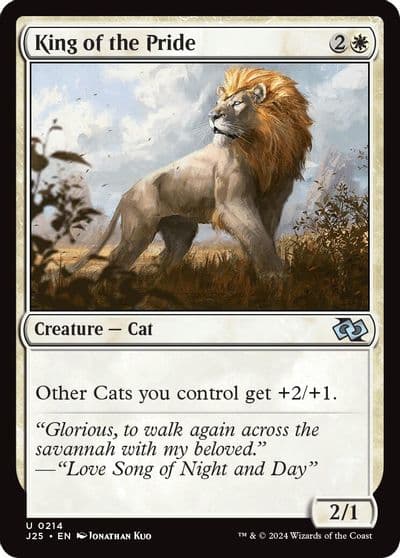 King of the Pride Foundations Jumpstart Magic card