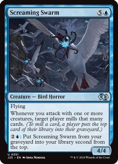 Screaming Swarm Foundations Jumpstart Magic card