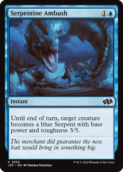 Serpentine Ambush Foundations Jumpstart Magic card