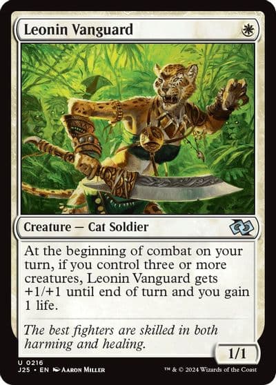 Leonin Vanguard Foundations Jumpstart Magic card