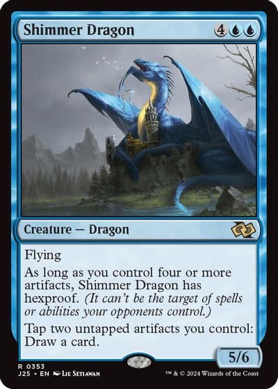 Shimmer Dragon Foundations Jumpstart Magic card