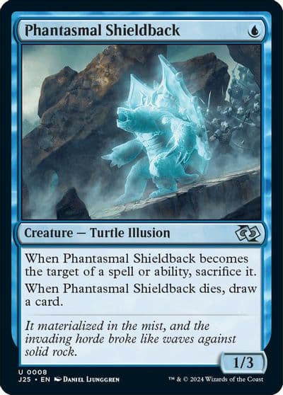 Phantasmal Shieldback Foundations Jumpstart Magic card